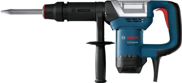 Bosch GSH 500 Corded Electric Demolition Hammer With Hex, 1,100W, 2,900 bpm, 7.8 J, 5.6 kg, Low Vibration + 1 Pointed Hex chisel, 280 mm, 17 mm shank, 280 mm& Carrying Case, 1 Year Warranty - Image 2