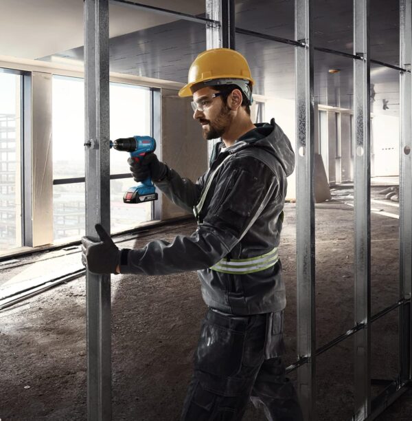 Bosch Professional GSR 185-Li Cordless Drill Driver, 50 Nm, 13mm Chuck, Brushless Motor with 2 x GBA 18V 2.0Ah Battery, 1 x GAL 18V-40 Charger & Carrying Case - Image 6