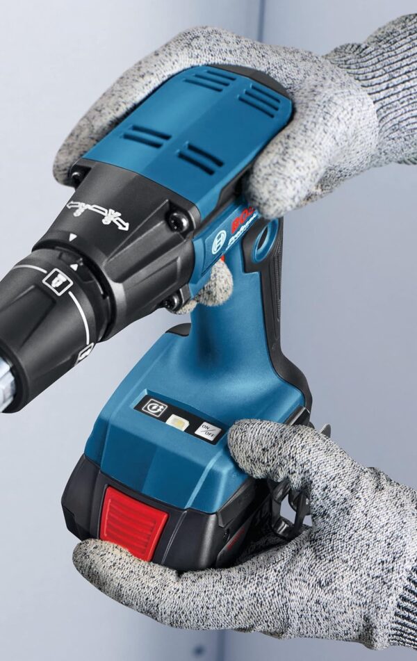 Bosch GTB 185-Li Professional Cordless Drywall Screwdriver, 18V, 4,500 rpm, 32 Nm, PowerSAVE mode, 0.95 kg + 1 x Screwdriver Bit PH2 (Solo Tool - 18V Batteries & Charger sold separately) - Image 3