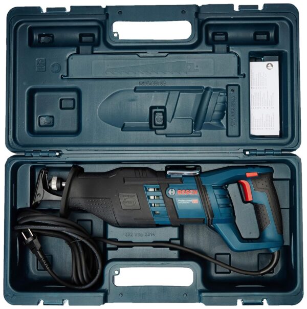 Bosch GSA 1300 PCE Heavy Duty Electric Reciprocating Saw, 1,300W, 2,900 spm, 28 mm, 4.1 kg, Pendulum Stroke, Low Vibration, Variable Speed + Bosch Saw Blade (1 x Metal, 1 x Wood), 1 Year Warranty - Image 3