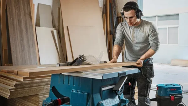 Bosch GTS 254 Corded Electric Table Saw, 1,800W, 254 mm Saw Blade Dia, 4,300 rpm, Metal Stand, Meter Gauge, Dust Extraction, 24.4 Kg + 1 Expert for Wood Circular Saw Blade, 1 Year Warranty - Image 3