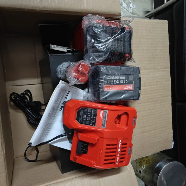 Milwaukee Battery & Charger Combo Kit | 2x M18 5.0Ah, 1x M12 Battery, Dual Rapid Charger