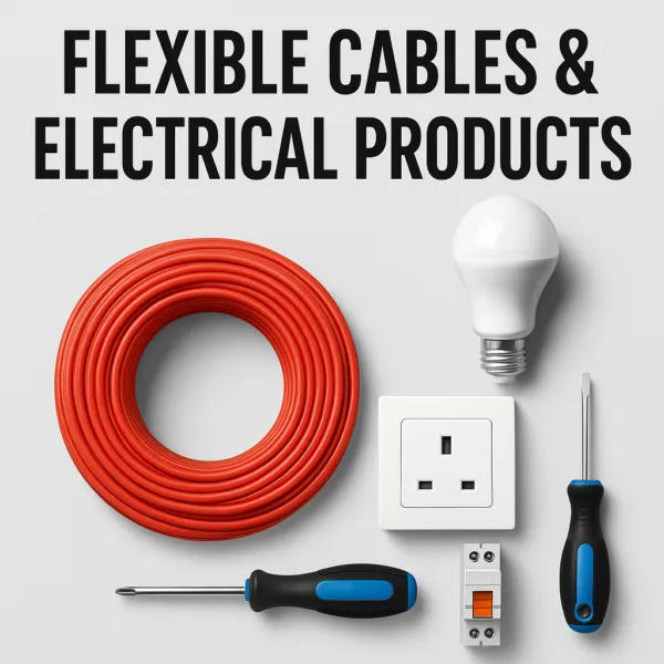 Flexible Cables & Electrical Products – LED, MCB, Switches, Wires for Home & Industrial Use
